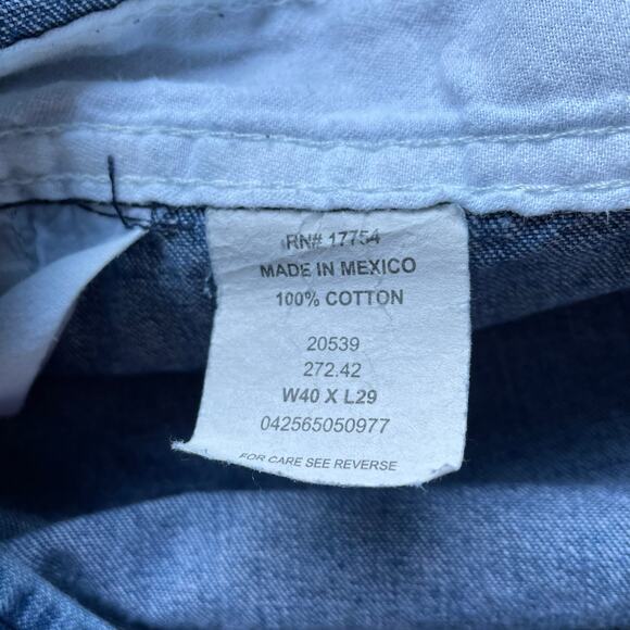 🔥Vintage Key Imperial Denim Carpenter Bib Overalls Farmer Barn Work Western - Picture 11 of 14